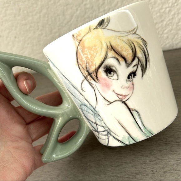 Feminine Girly Disney Tinkerbell coffee mug in gorgeous Pastel colors - Picture 3 of 7
